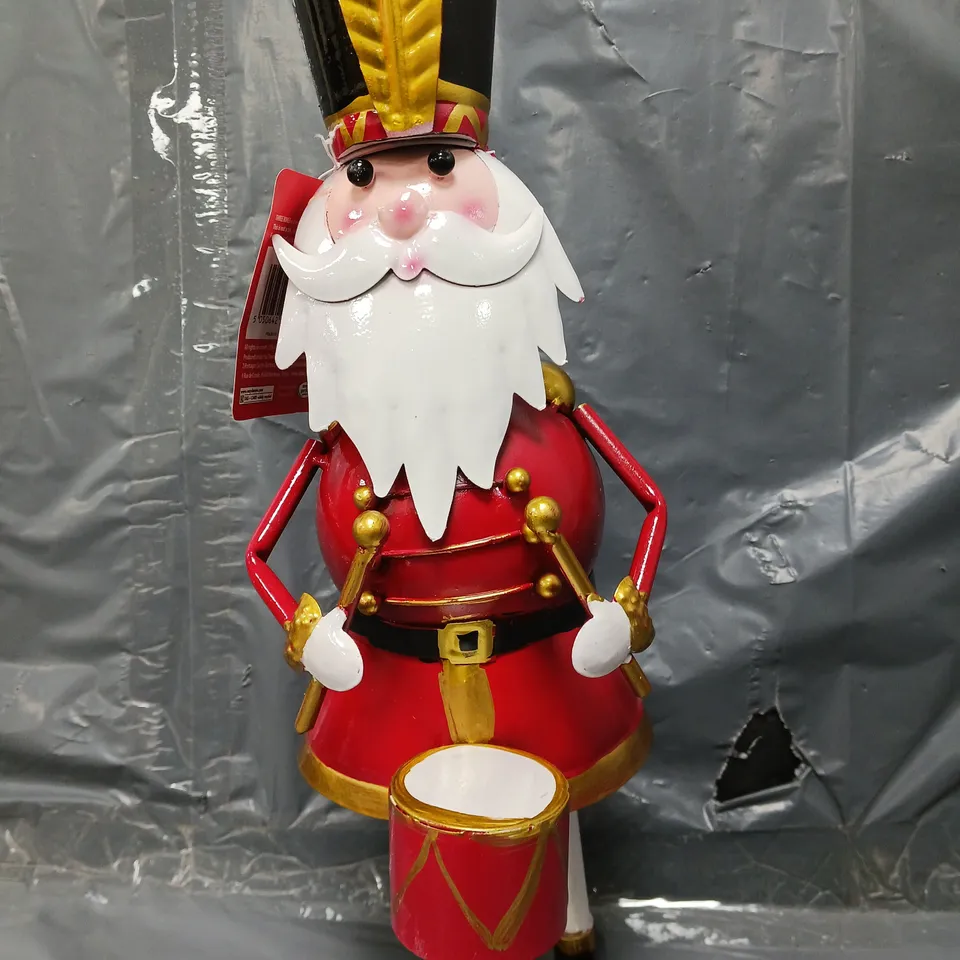 BOXED THREE KINGS CAPTAIN SANTA METAL OUTDOOR CHRISTMAS DECORATION