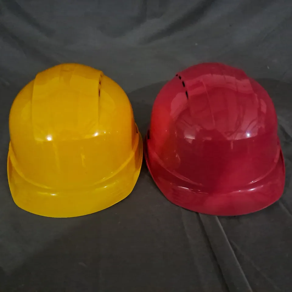 LOT OF 2 SAFETY HELMETS