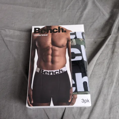 BENCH. BOXER SHORTS 3 PACK – ASSORTED (MEN'S) UK L