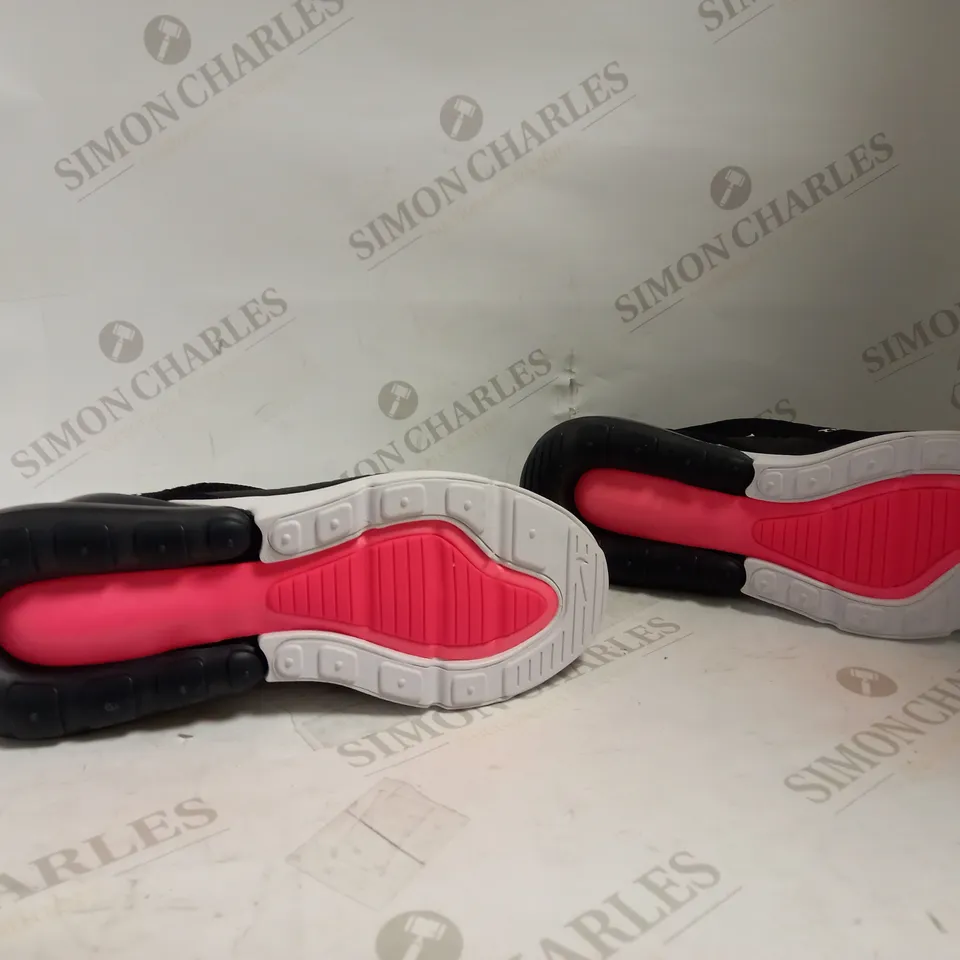 NIKE AIR MAX 270 GS BLACK/WHITE UK 6 