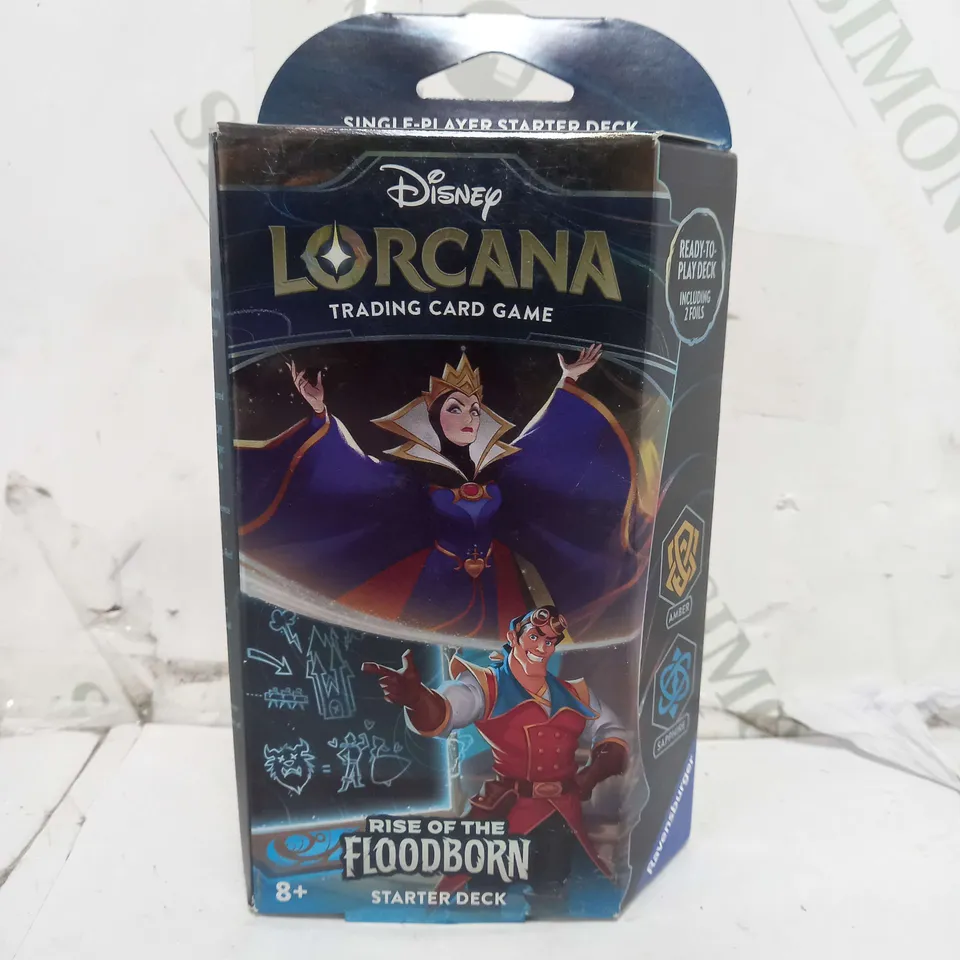BRAND NEW BOXED DISNEY LORCANA TRADING CARD GAME RISE OF THE FLOODBORN STARTER DECK