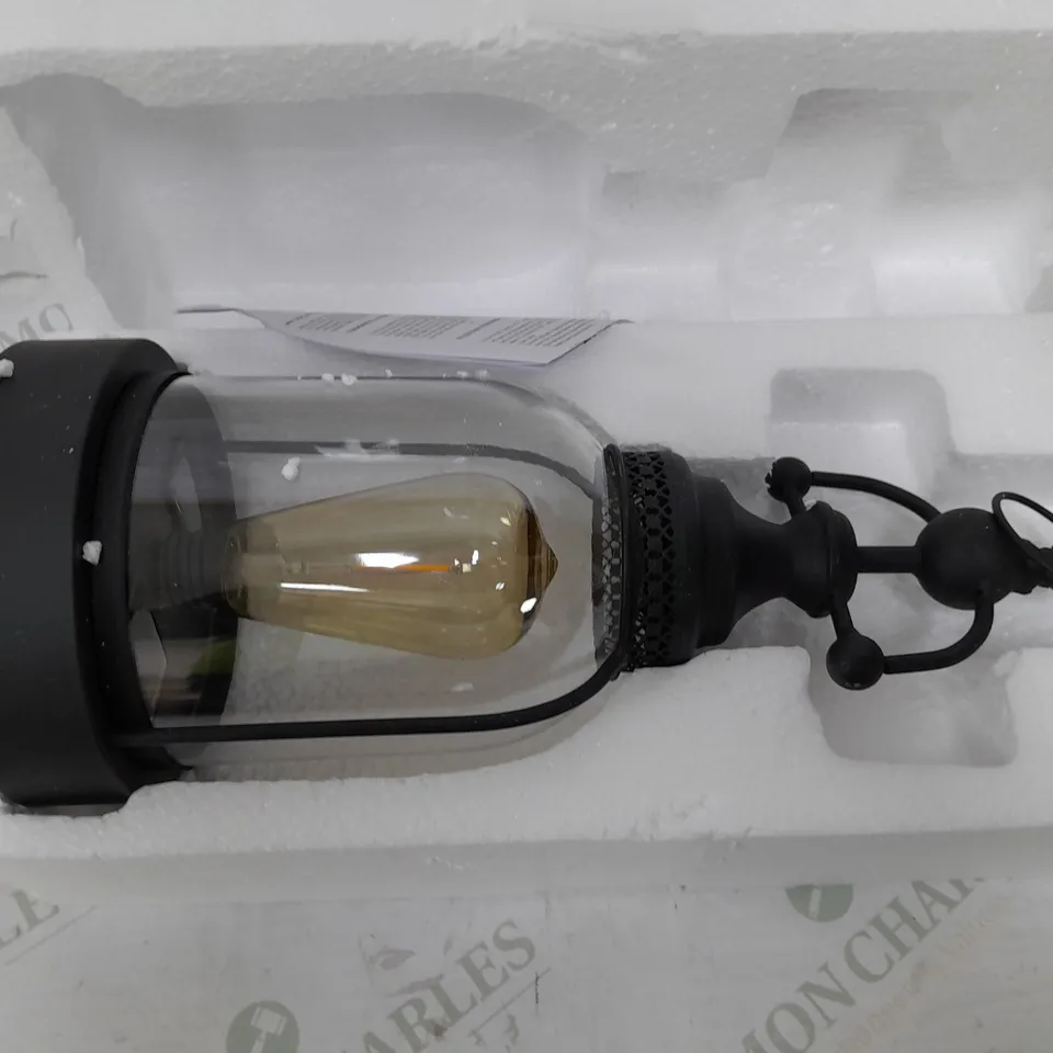 BOXED HANGING LANTERN WITH BULB