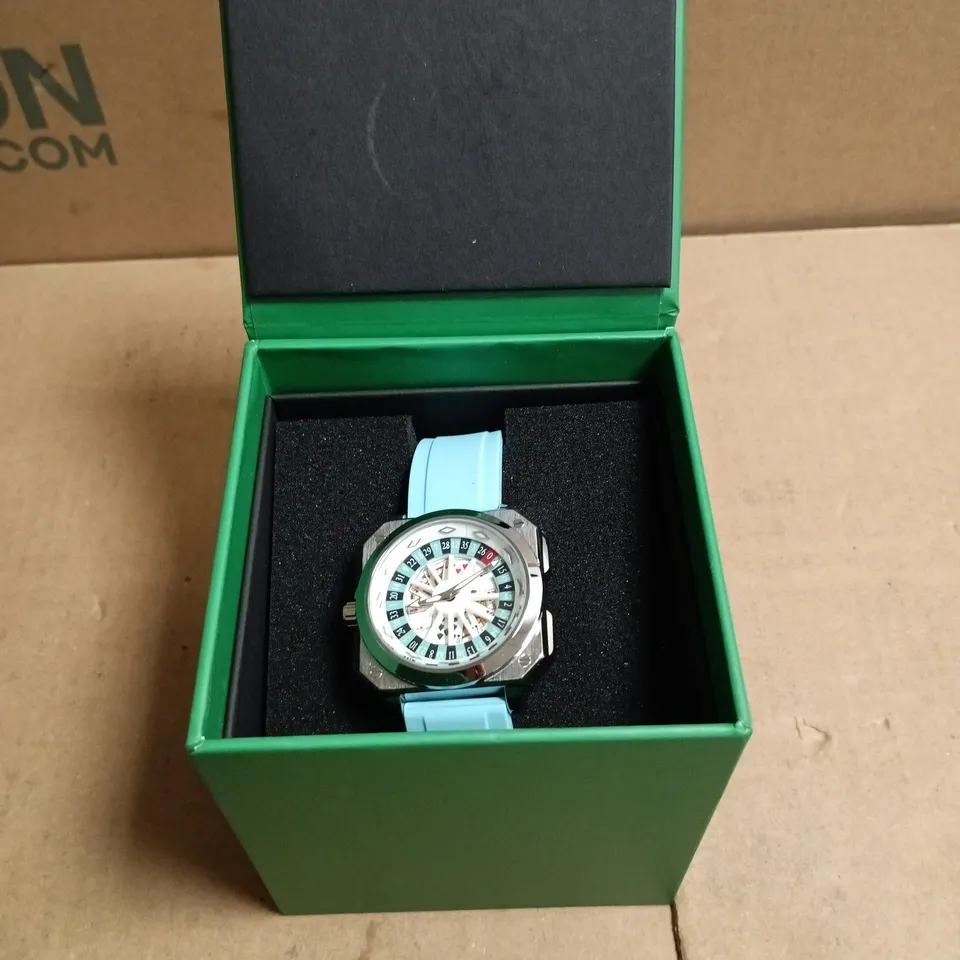 MENS SWARTZBAUER WATCH – ROULETTE DIAL – RUBBER SPORTS STRAP- BRAND NEW IN BOX