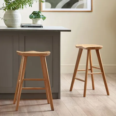 BOXED JULIAN BOWEN MULU BAR STOOL - OAK (1 BOX)