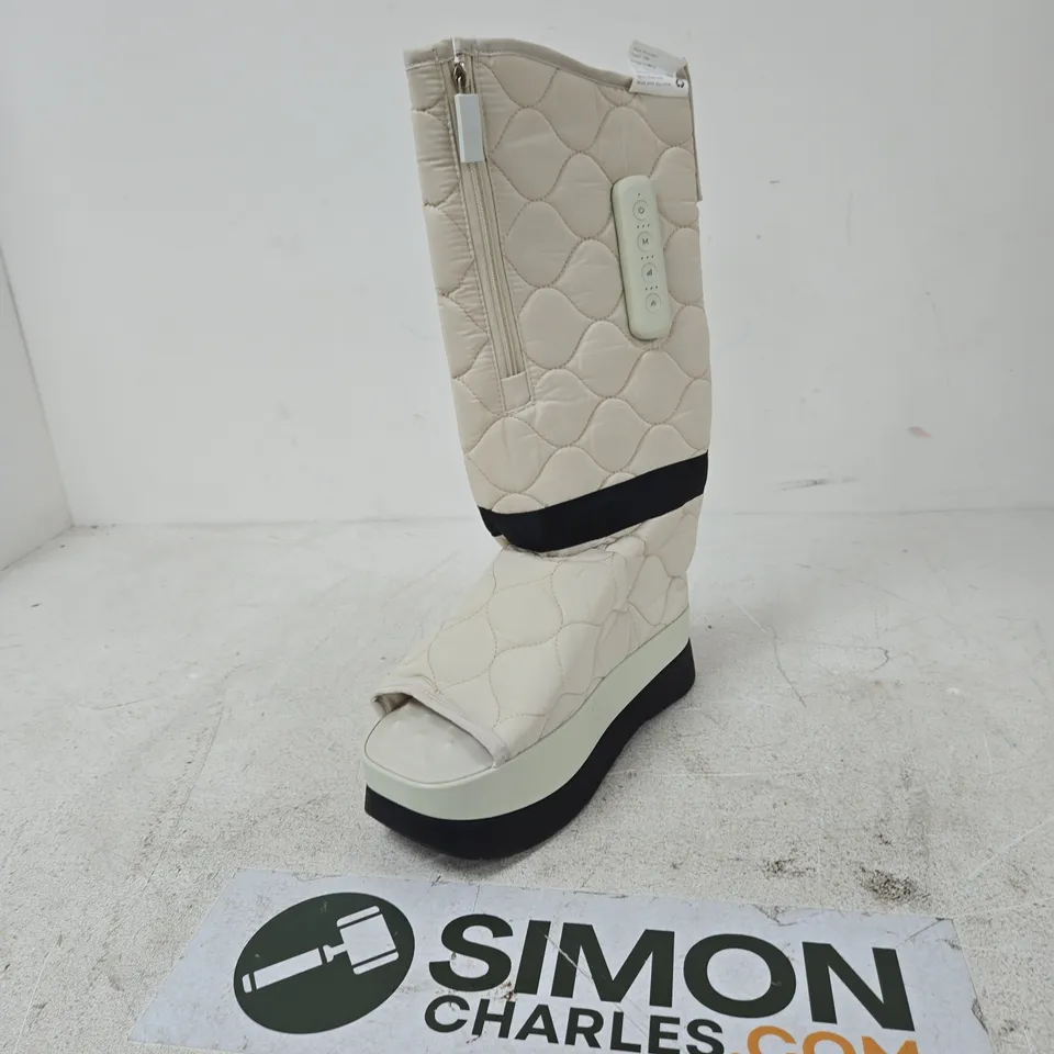 BOX OF APPROXIMATELY 25 ASSORTED ITEMS TO INCLUDE: MASSAGE BOOT WITH HEATING FUNCTION