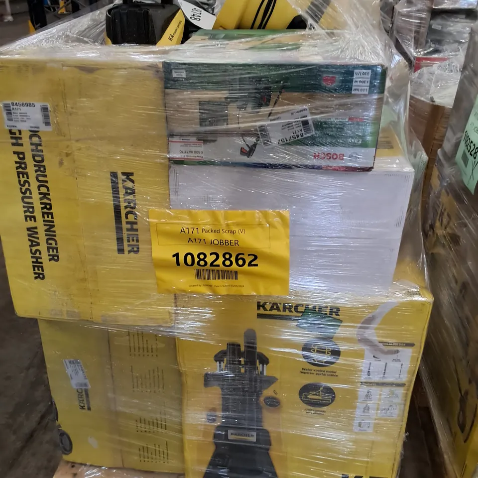 PALLET OF APPROXIMATELY 21 UNPROCESSED RAW RETURN HOUSEHOLD AND ELECTRICAL GOODS TO INCLUDE;