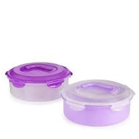 LOCK & LOCK SET OF 2 APPETISER CARRIER CONTAINERS WITH HANDLES