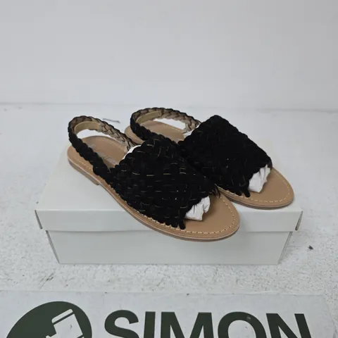 WOMEN'S BLACK LEATHER SANDALS – LEATHER COLLECTION - 4