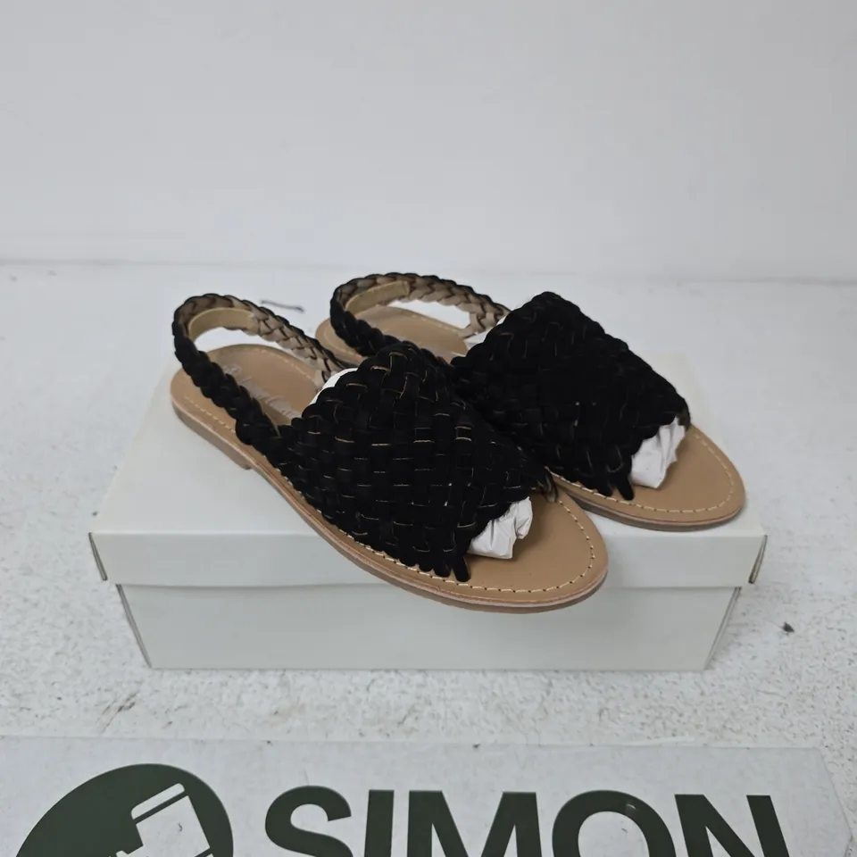 WOMEN'S BLACK LEATHER SANDALS – LEATHER COLLECTION - 4