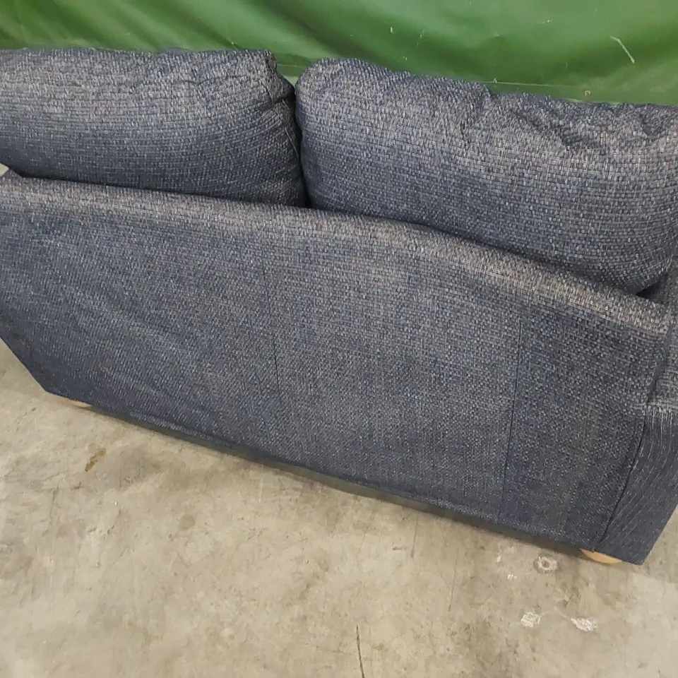 DESIGNER FABRIC UPHOLSTERED SMALL 2 SEATER SOFA