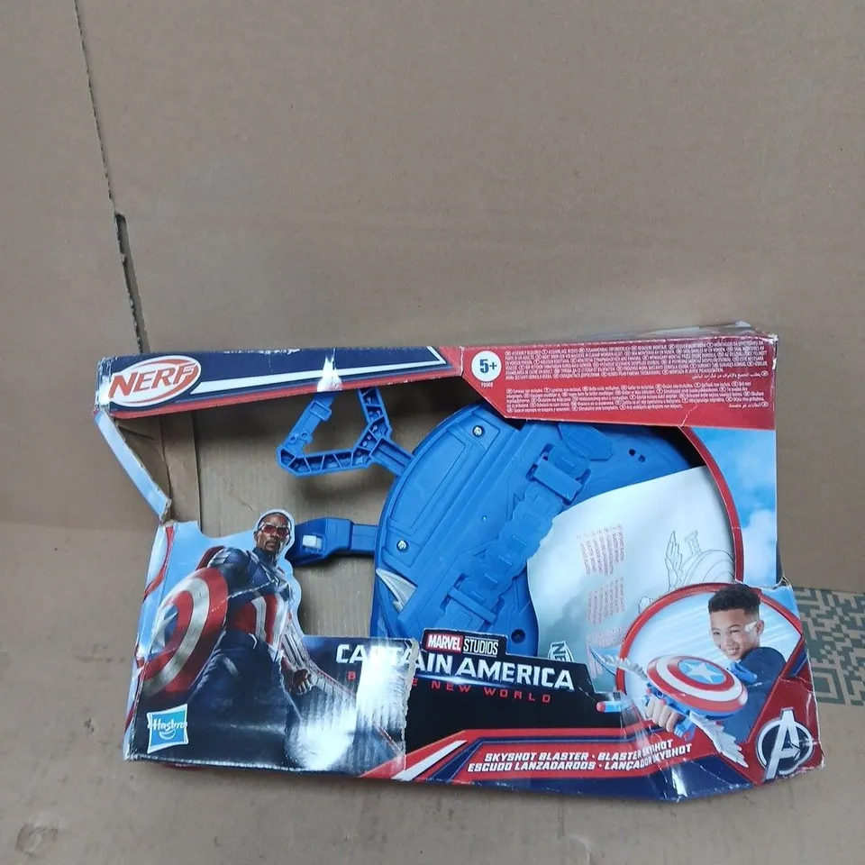 MARVEL STUDIOS CAPTAIN AMERICA BRAVE NEW WORLD NERF SKYSHOT BLASTER