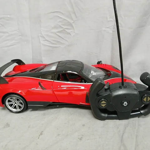 BOX OF APPROXIMATELY 10 ASSORTED HOUSEHOLD ITEMS TO INCLUDE REMOTE CONTROLLED CAR, VARIOUS CLOTHING PRODUCTS, ETC