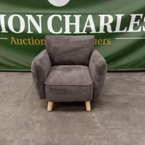 GEORGIA ARMCHAIR - DARK GREY FABRIC
