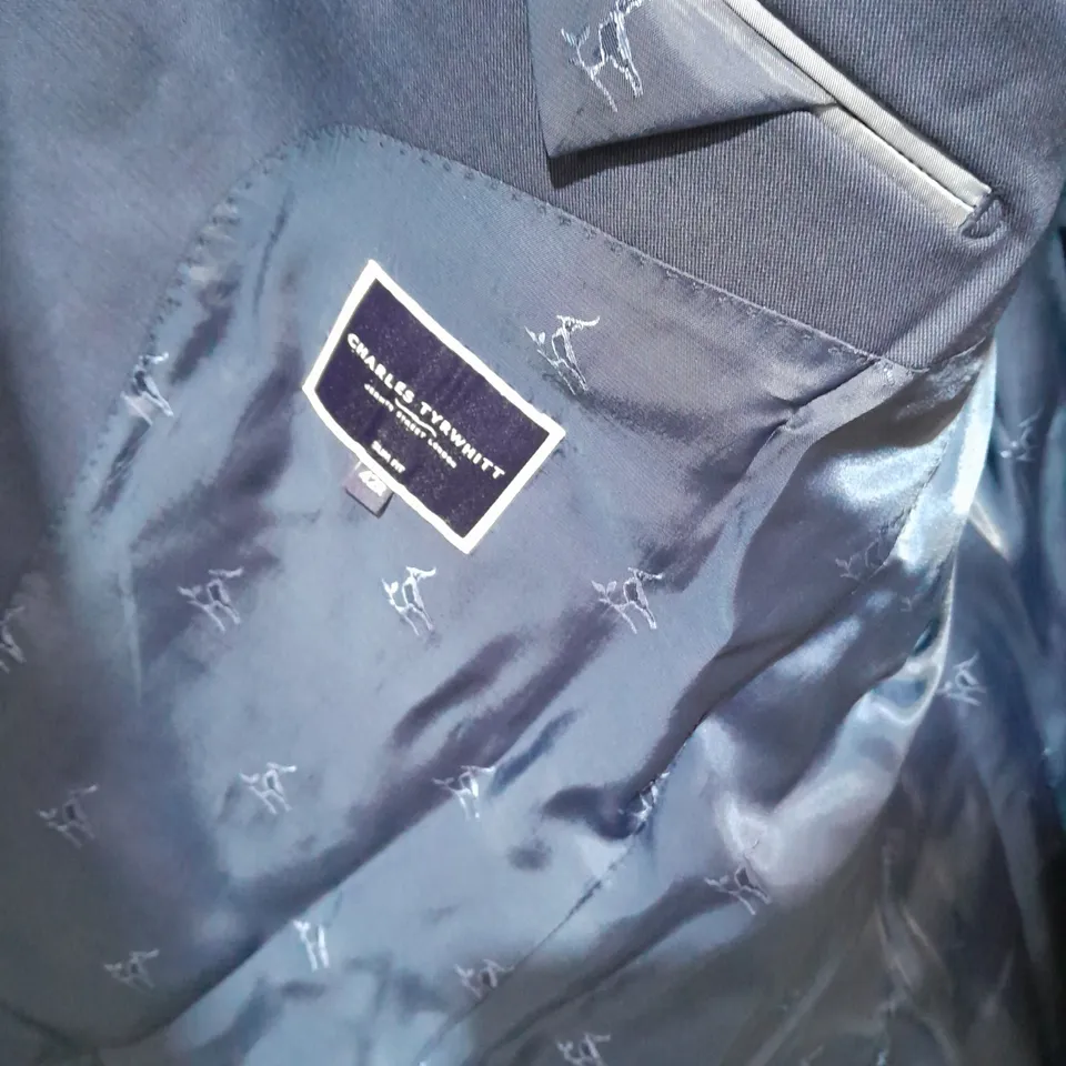 CHARLS TYRWHITT INK BLUE SLIM FIT JACKET AND TROUSERS - JACKET 42R TROUSERS 32W 32L