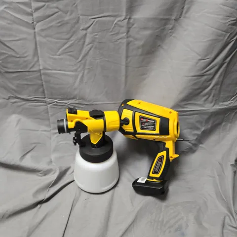 CORDLESS PAINT SPRAYER WITH RESERVOIR CUP – YELLOW/BLACK