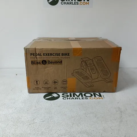 BLISS AND BEYOND PEDAL EXERCISE BIKE BOXED