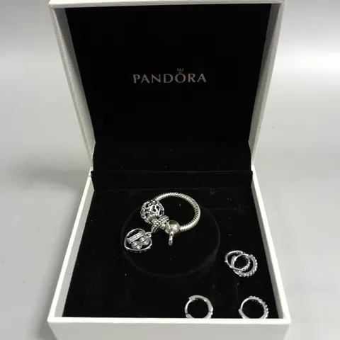 PANDORA MINIATURE CHARM RING WITH CHARMS