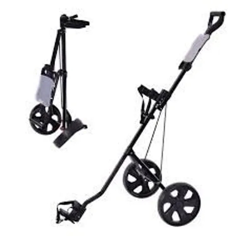 BOXED COSTWAY FOLDABLE 3 WHEEL GOLF PULL PUSH CART TROLLEY 