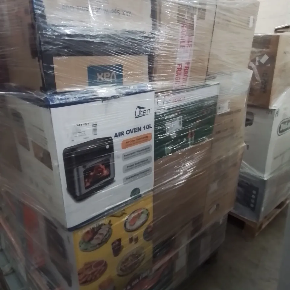 PALLET OF APPROXIMATELY 28 UNPROCESSED RAW RETURN HOUSEHOLD AND ELECTRICAL GOODS TO INCLUDE;