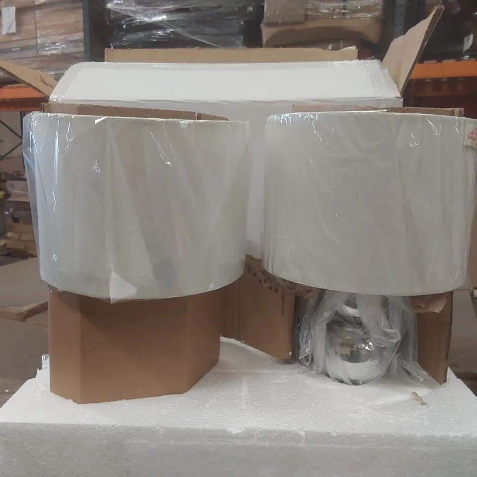 PALLET CONTAINING APPROXIMATELY 30x 2PCS MARISSA CHROME TOUCH TABLE LAMPS