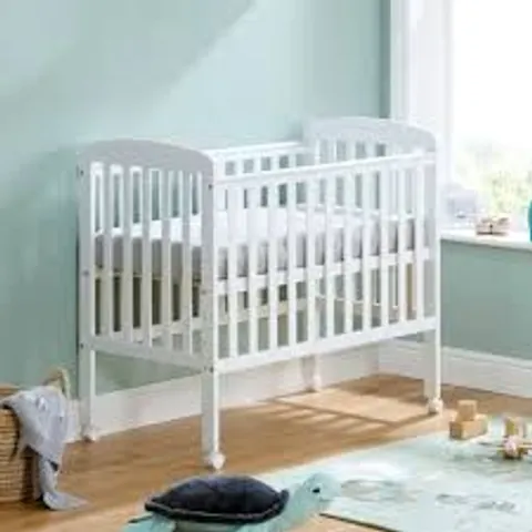 BOXED BABYMORE SPACE SAVER COT - WHITE (1 BOX)