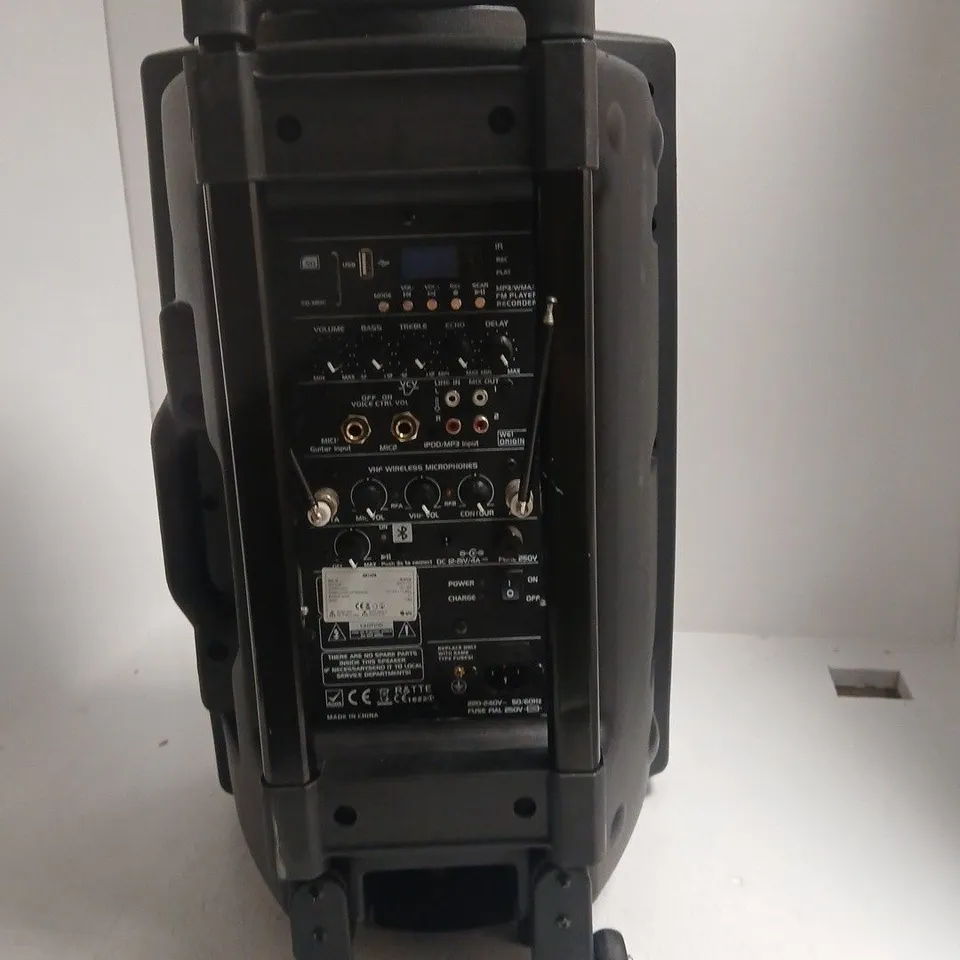 PORTABLE PA SPEAKER WITH BUILT-IN MIXER – ACTIVE SPEAKER