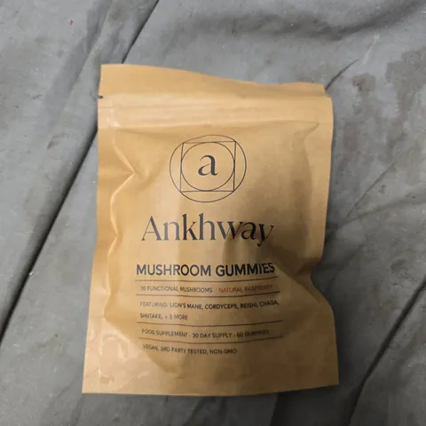 ANKHWAY MUSHROOM GUMMIES NATURAL RASPBERRY (60 GUMMIES)