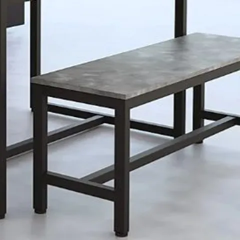 BOXED AVENUE INDUSTRIAL CONCRETE BENCH