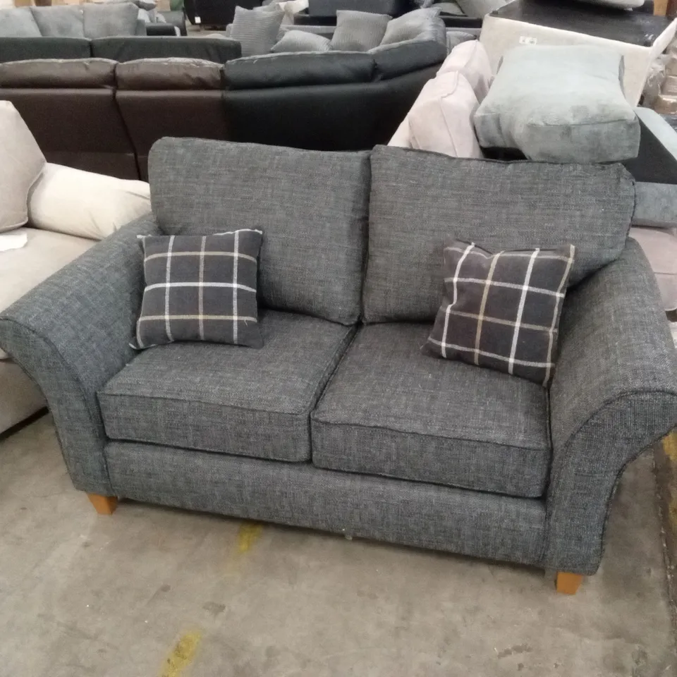 ALSOP 2 SEATER HIGH BACK FABRIC SOFA