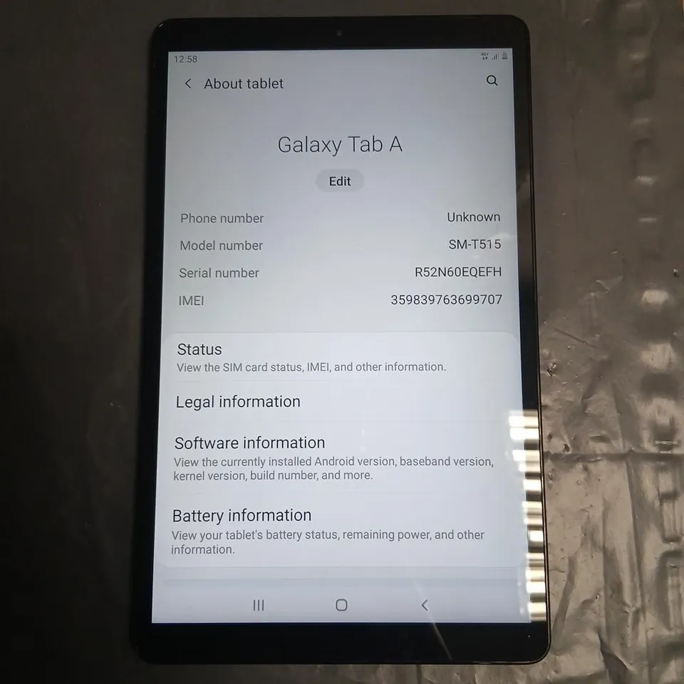 SAMSUNG GALAXY TAB A SM-T515 TABLET