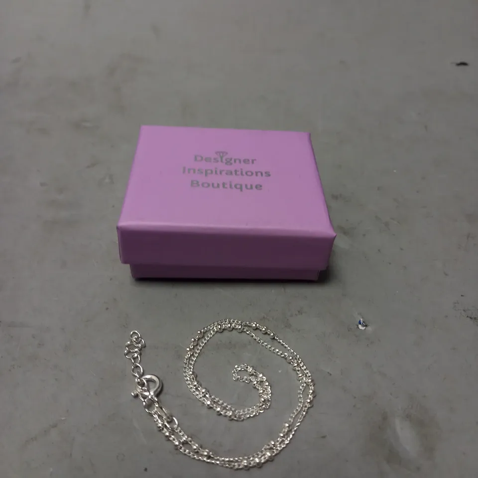 BOXED FINE 925 SILVER CHOKER NECKLACE