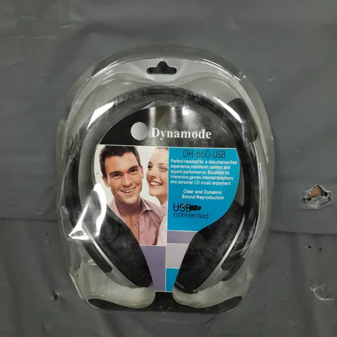 BOX OF APPROXIMATELY 10 DYNAMODE HEADSETS