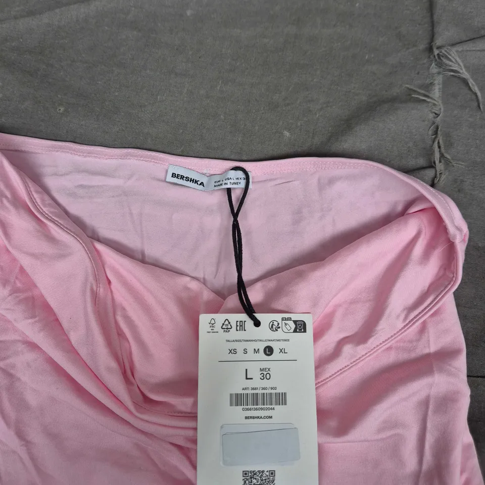 BERSHKA PINK WOMEN'S TANK TOP - SIZE L (MEX L 30)