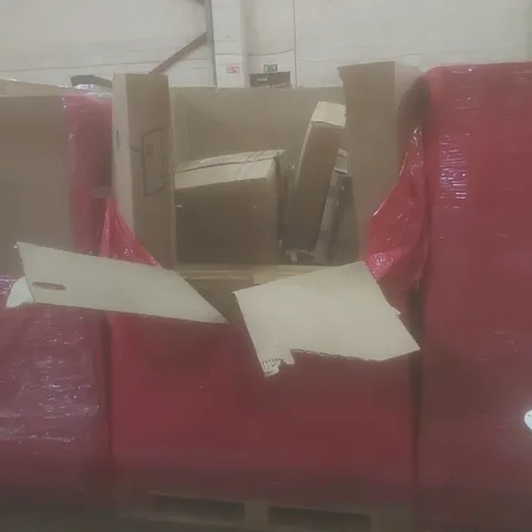 PALLET OF ASSORTED HOUSEHOLD ITEMS AND CONSUMER PRODUCTS TO INCLUDE; BOXED FURNITURE ETC