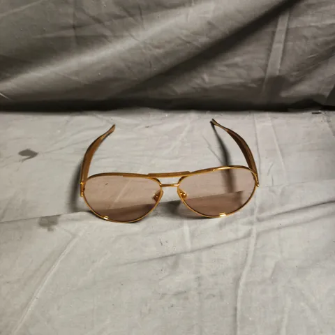 BOTTEGA VENETA GOLD-TONE AVIATOR SUNGLASSES