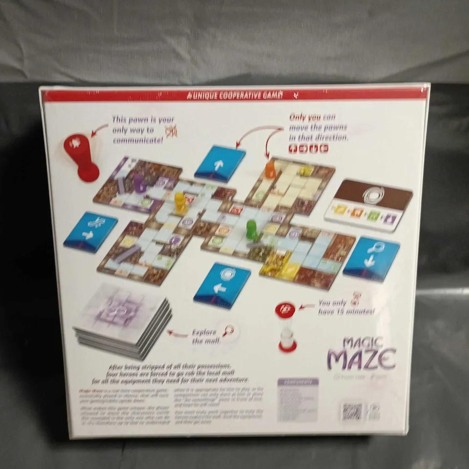 SEALED MAGIC MAZE BOARD GAME – COOPERATIVE FAMILY GAME, BOXED