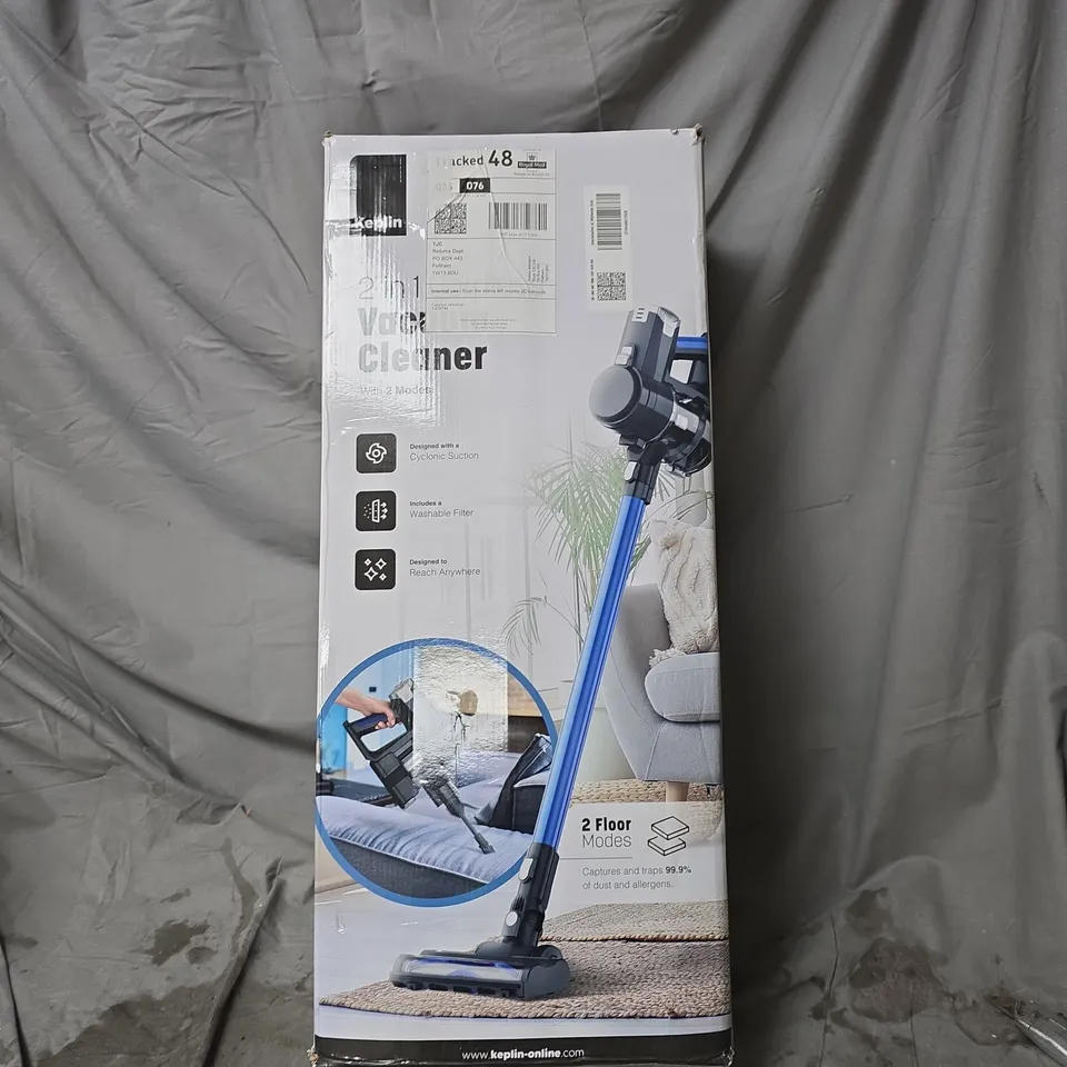 KEPLIN 2 IN 1 VACUUM CLEANER WITH 2 MODES BOXED