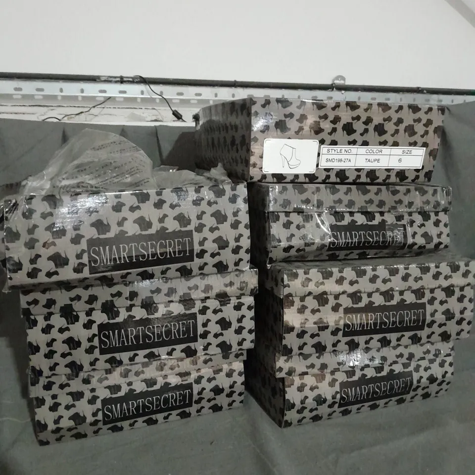 APPROXIMATELY 7 BOXED PAIR OF HEELED BOOTS IN VARIOUS COLOURS AND SIZES 