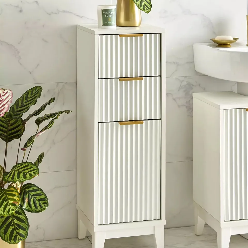 CORA FLUTED LOW FREESTANDING CABINET
