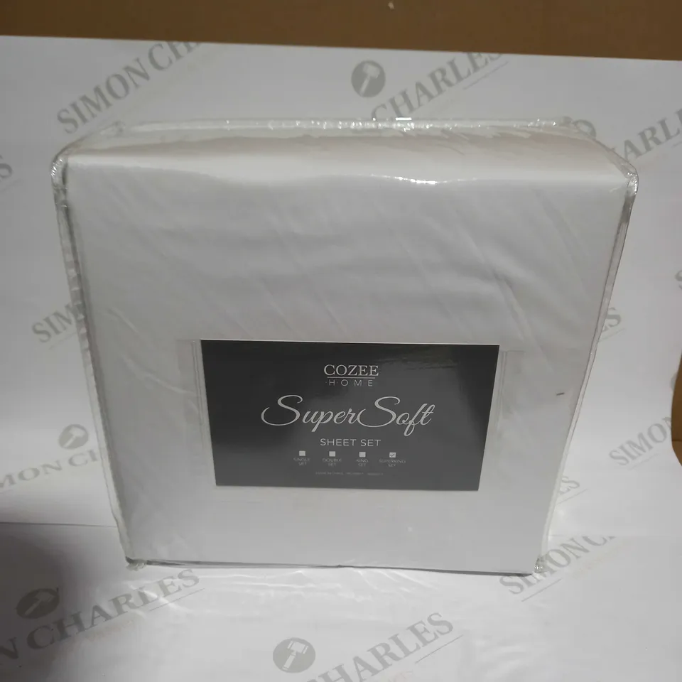 COZEE HOME SUPERSOFT SHEET SET - SUPERKING