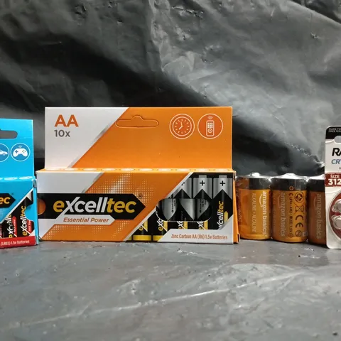 LARGE QUANTITY OF ASSORTED BATTERIES TO INCLUDE RAYOVAC, EXCELLTEC, DURACELL, ETC