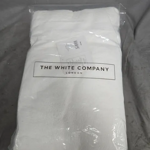 THE WHITE COMPANY CLASSIC DOUBLE BORDER SUPER JUMBO WHITE BEDDING 115 X 180 CM