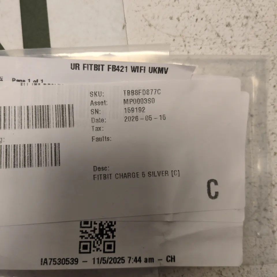 FITBIT CHARGE 5 – SILVER (STRAP NOT INCLUDED)