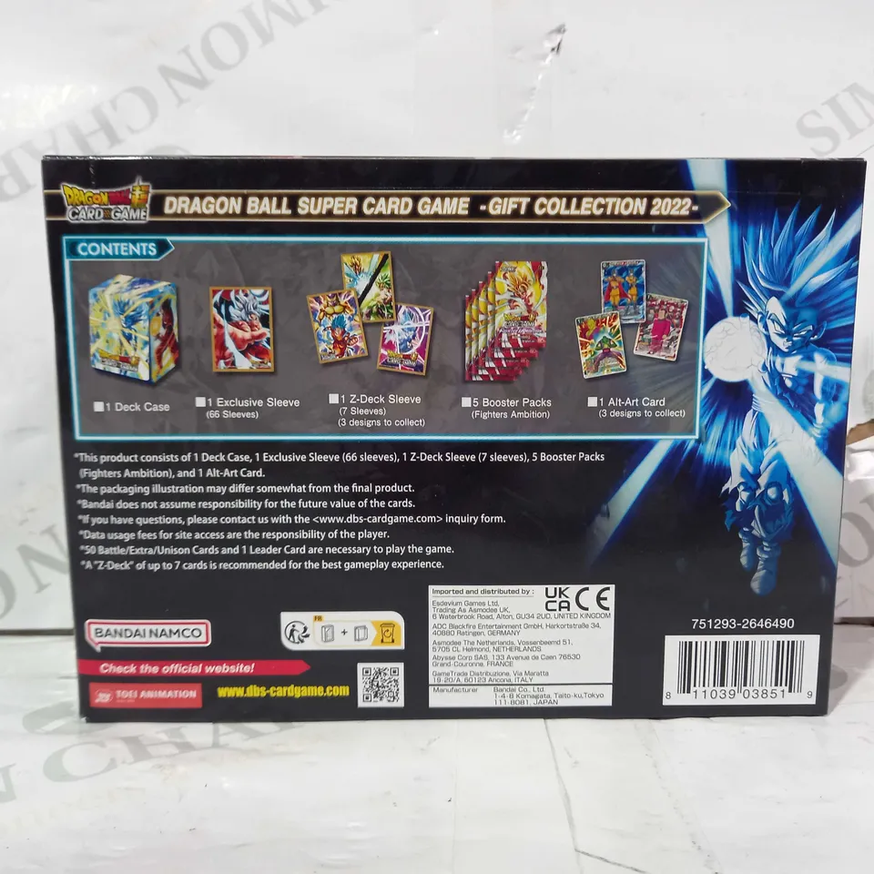 BANDAI NAMCO DRAGONBALL SUPER CARD GAME GIFT COLLECTON 2022 