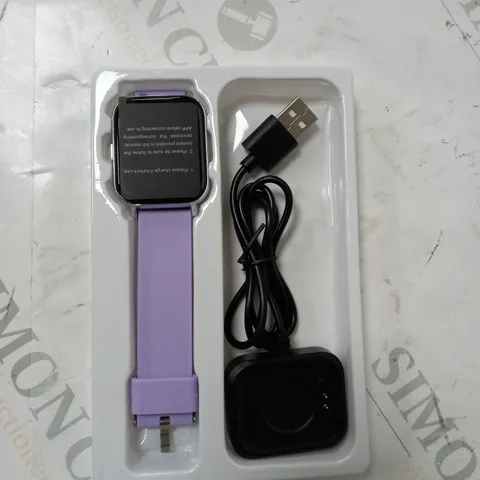 BOXED MOLOCY SMART WATCH - PURPLE STRAP