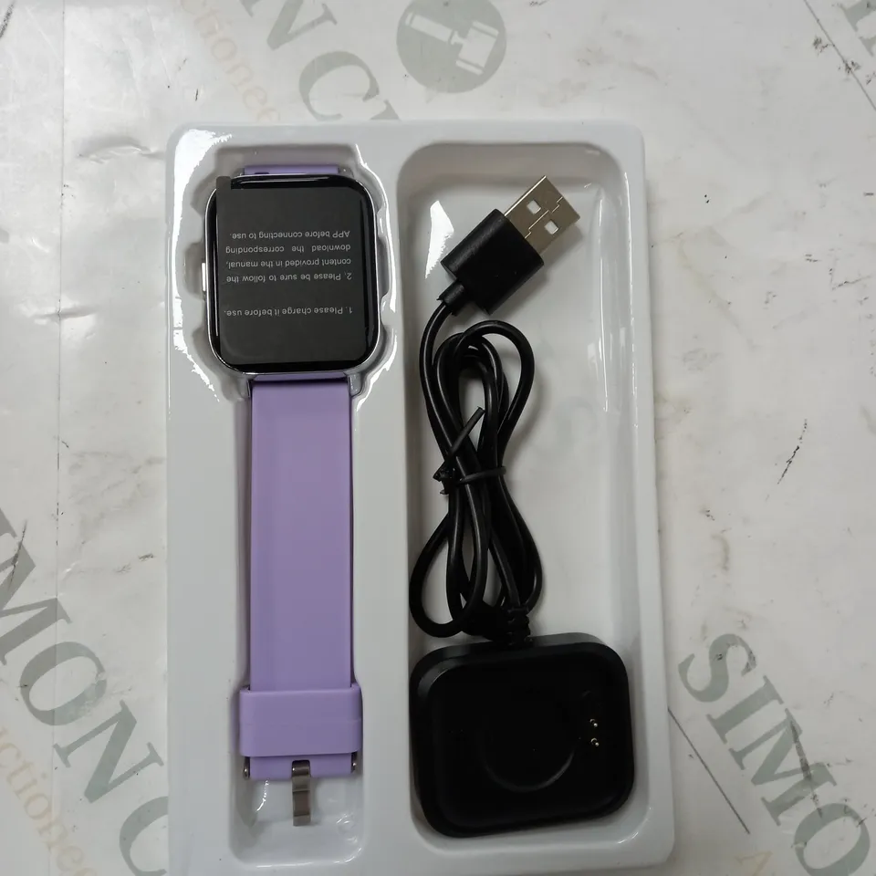 BOXED MOLOCY SMART WATCH - PURPLE STRAP 