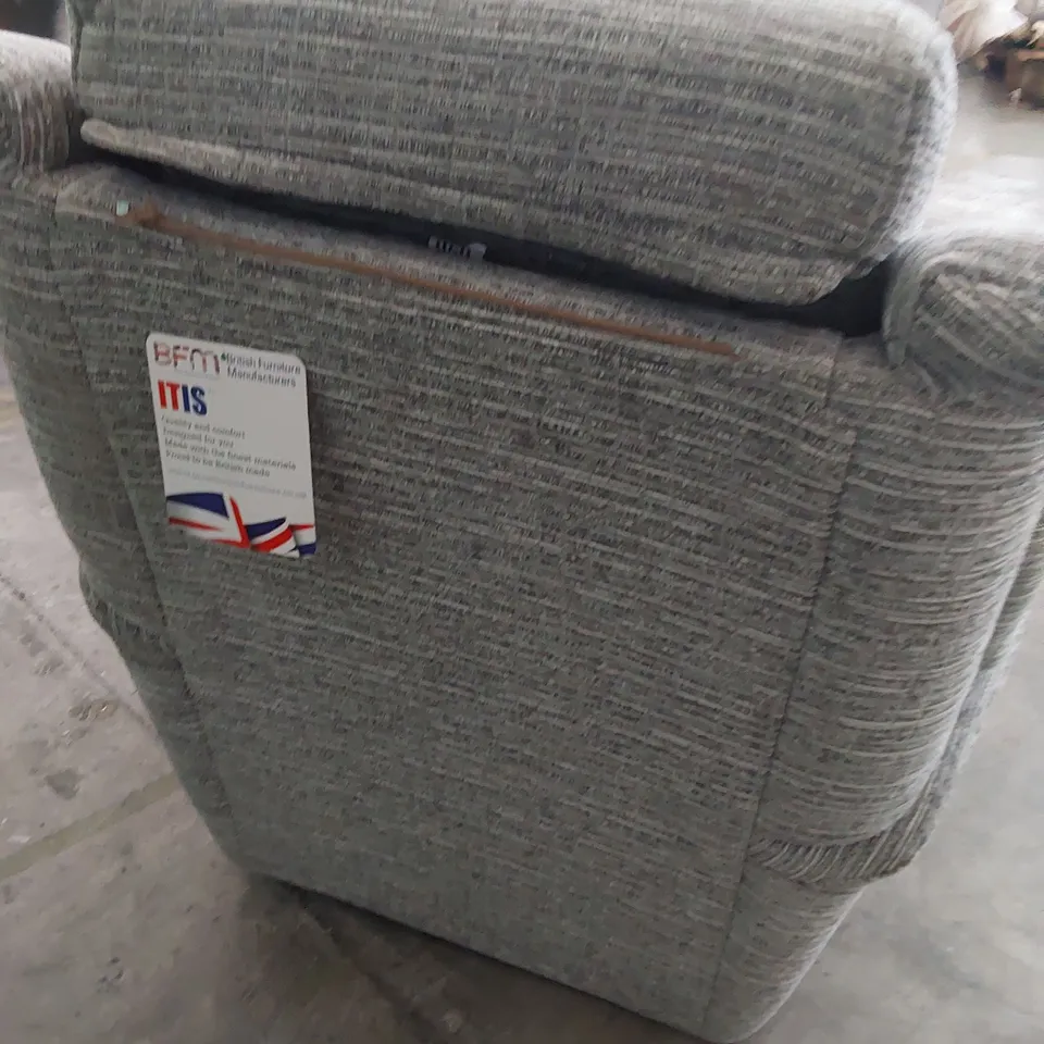 QUALITY BRITISH DESIGNER PARKER KNOLL COLORADO  EASY CHAIR GREY FABRIC