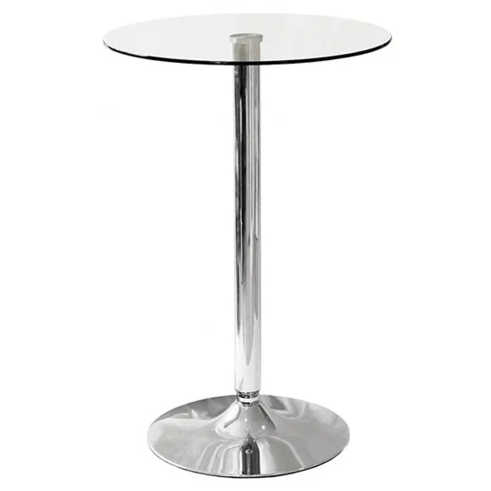 GINO BAR TABLE 90X60CM CLEAR (2 of 3 boxes)