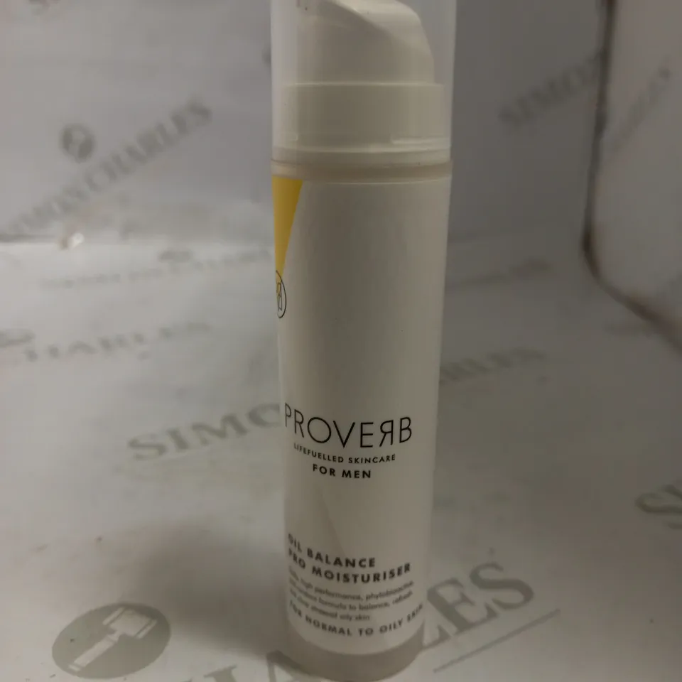PROVERB LIFE FUELLED SKINCARE FOR MEN OIL BALANCE PRO MOISTURISER