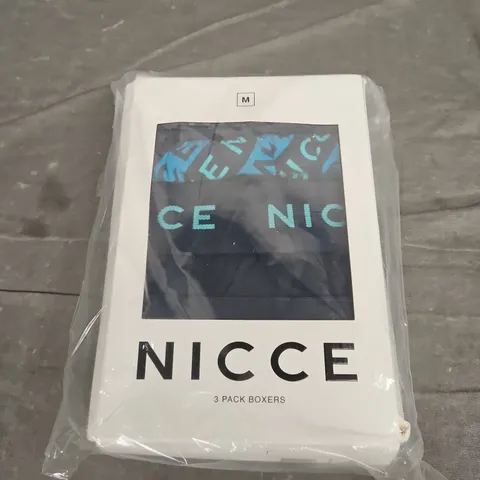 BOXED NICCE BOXERS - X3 - SIZE M 